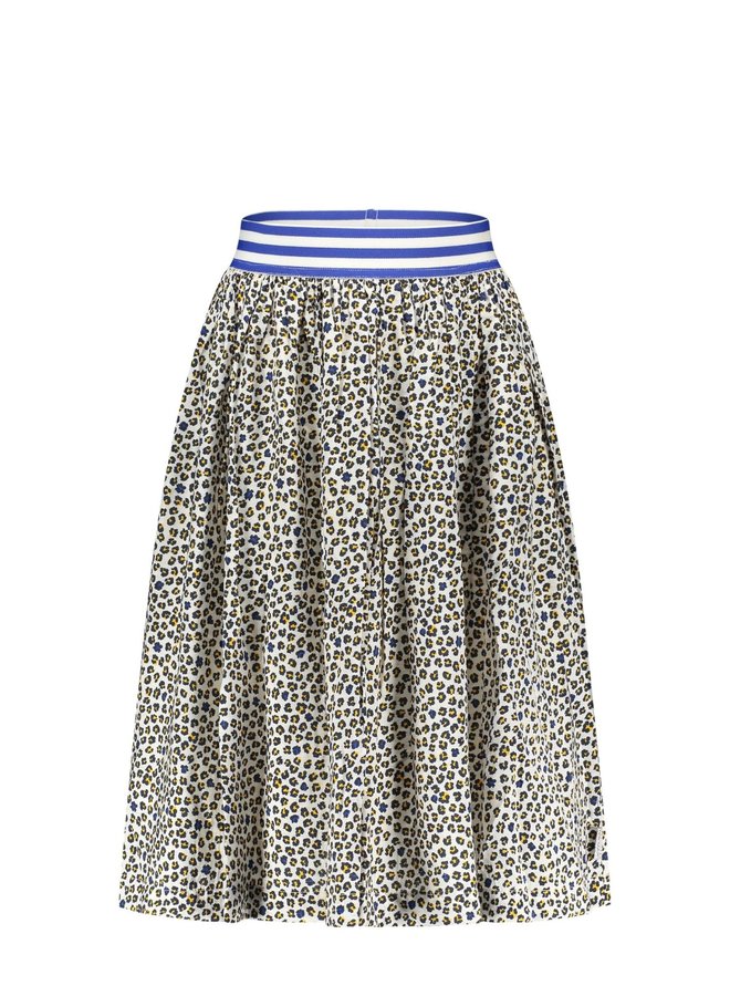 B.Nosy - Woven Leopard AOP Midi Skirt - Confi Leo