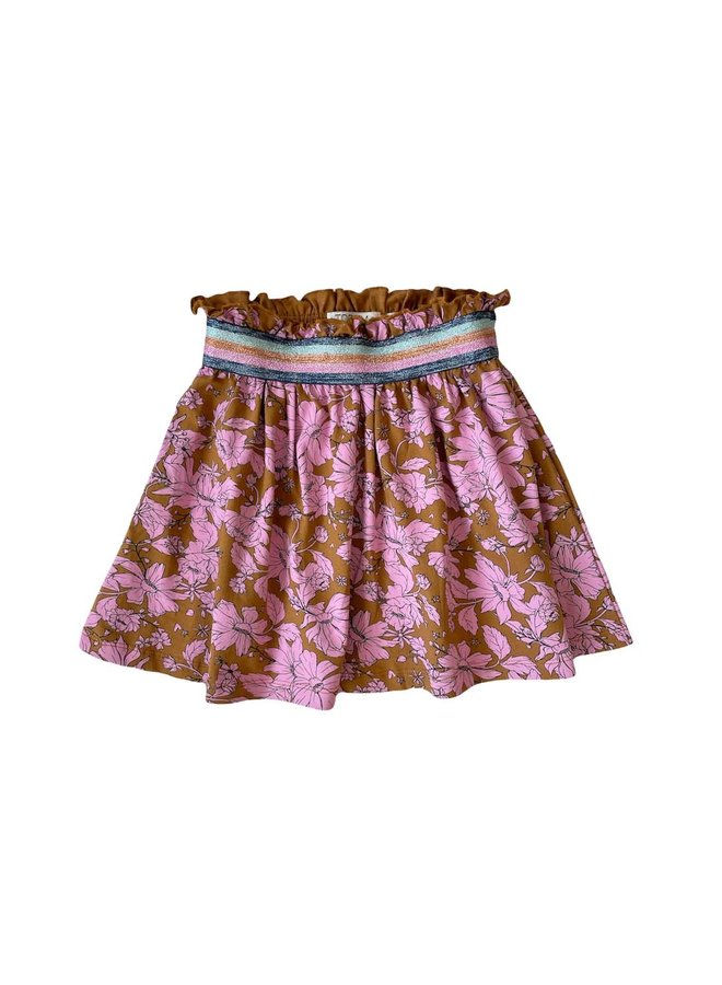 Topitm - Tammy Skirt - AOP Flower Pink