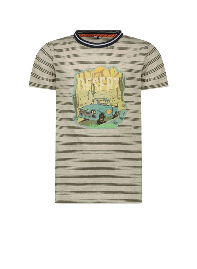 B.Nosy - Shirt With Big Photoprint On Chest - Proud Stripe