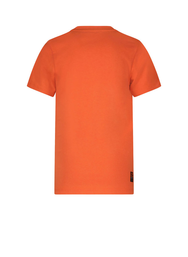 Tygo & Vito - T-shirt Print Football - Orange Clownfish