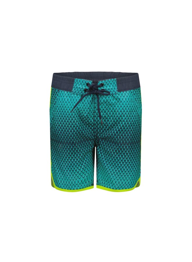 B.Nosy - Woven Swimshort With AOP And Contrast Binding - Ceremic