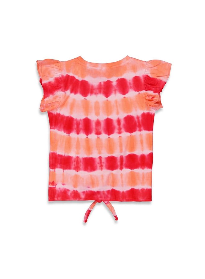 Jubel - Crop Top AOP Rood - Papaya Punch