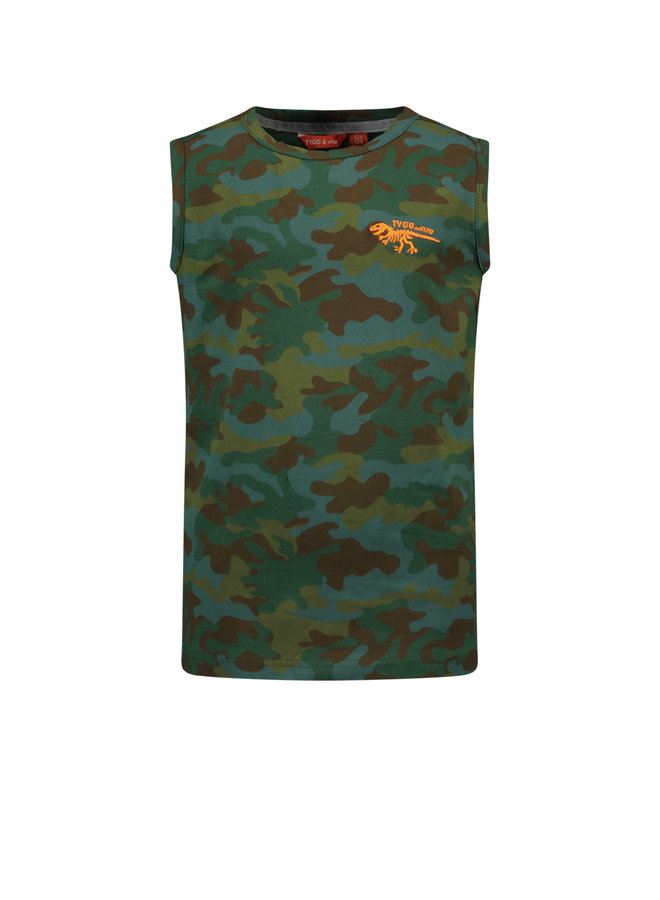 Tygo & Vito - Singlet Camouflage AOP - Dark Army