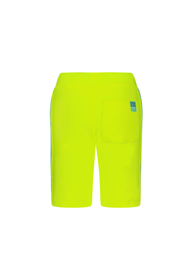 Tygo & Vito - Jog Shorts Contrast Tape - Safety Yellow