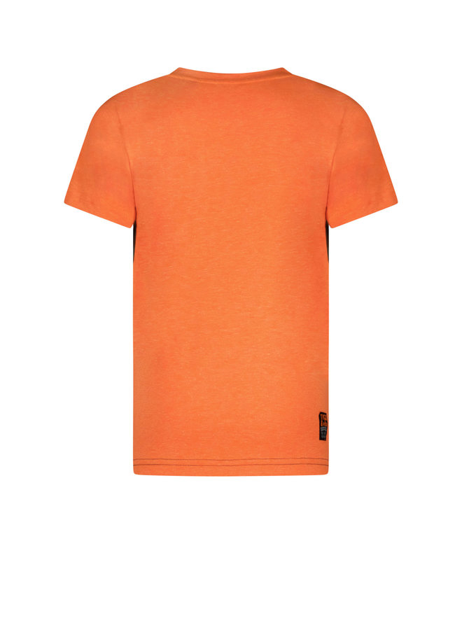 Tygo & Vito - T-shirt Colorblock Camo - Orange Clownfish