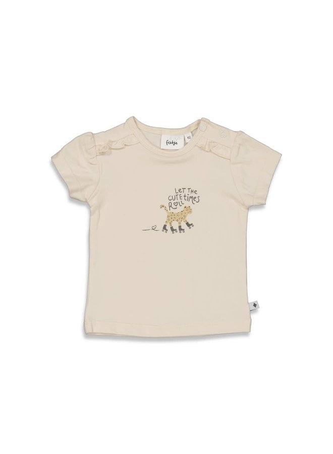 Feetje - T-shirt Cute Times Offwhite - Wild And Free