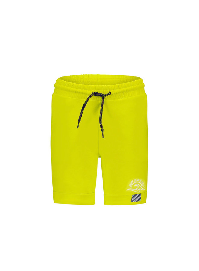 B.Nosy - Sweat Shorts With Folded Hem - Lime