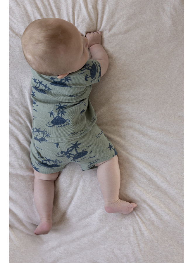 Feetje - Baby Pyjama Palm Parker Groen - Premium Sleepwear