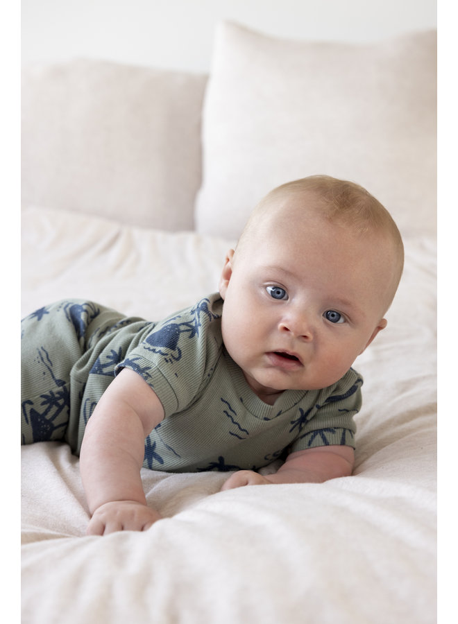 Feetje - Baby Pyjama Palm Parker Groen - Premium Sleepwear