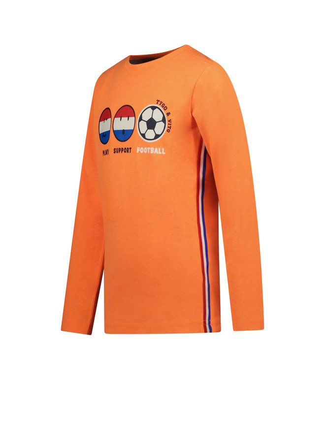 Tygo & Vito - Longsleeve Holland - Orange Clownfish