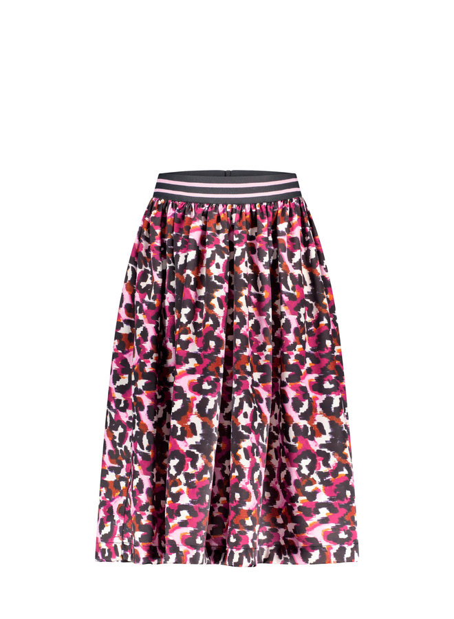 B.Nosy - Midi Skirt Leo AOP - Something Leo AO