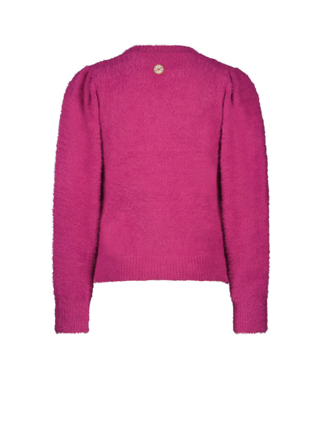 B.Nosy - Fluffy Cardigan - Festival Fuchsia