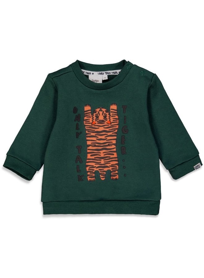 Feetje - Sweater Groen - Talking Tiger