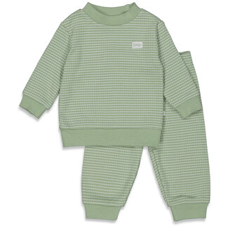 Feetje Feetje - Baby Pyjama Wafel - Groen Melange
