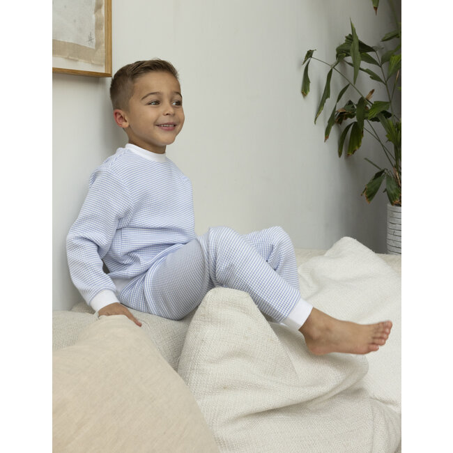 Feetje - Pyjama Wafel - Blauw