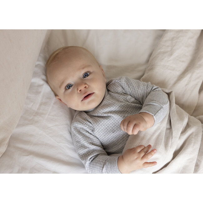 Feetje - Baby Pyjama Wafel - Grijs Melange