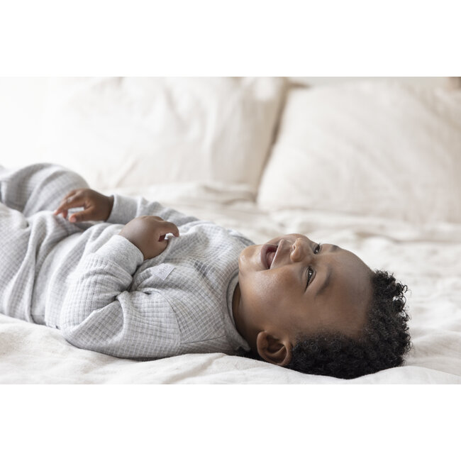 Feetje - Baby Pyjama Wafel - Grijs Melange