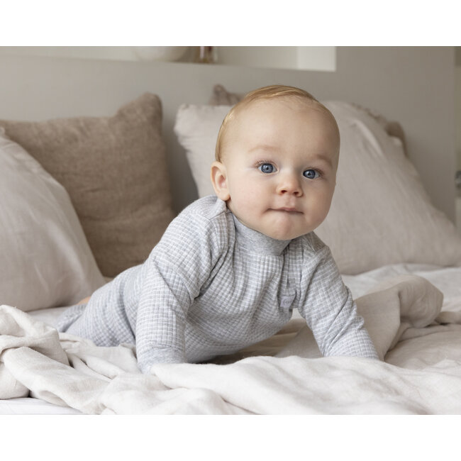 Feetje - Baby Pyjama Wafel - Grijs Melange