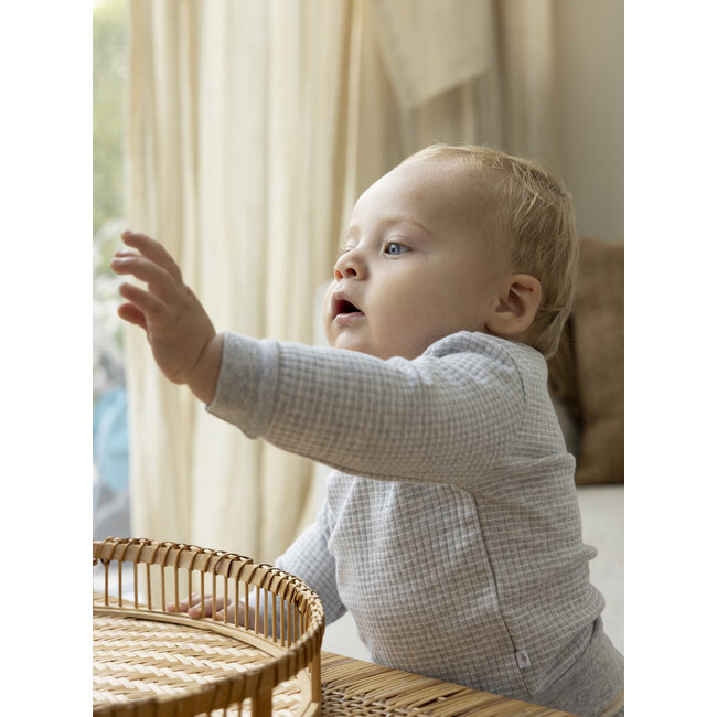 Feetje - Baby Pyjama Wafel - Grijs Melange