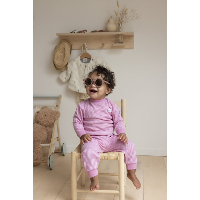 Feetje - Baby Pyjama Wafel - Roze Melange