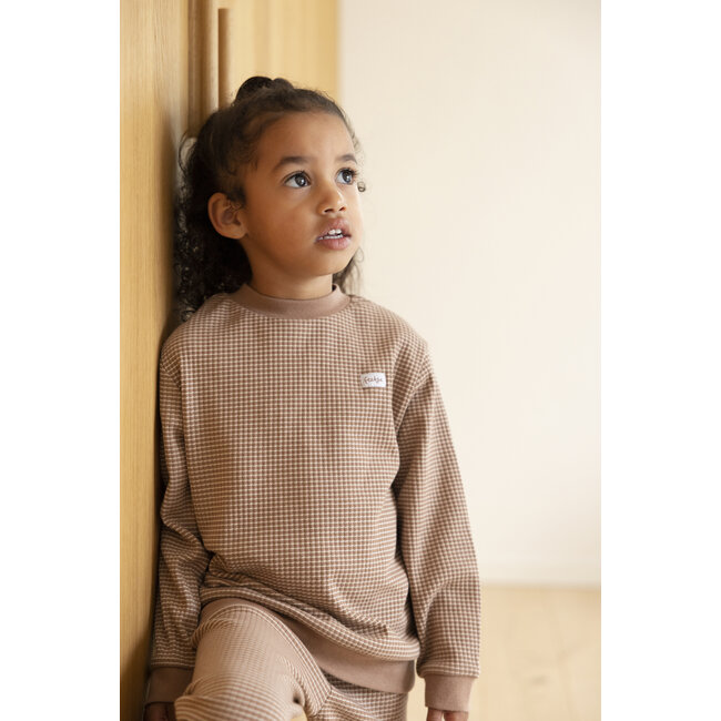 Feetje - Pyjama Wafel - Bruin