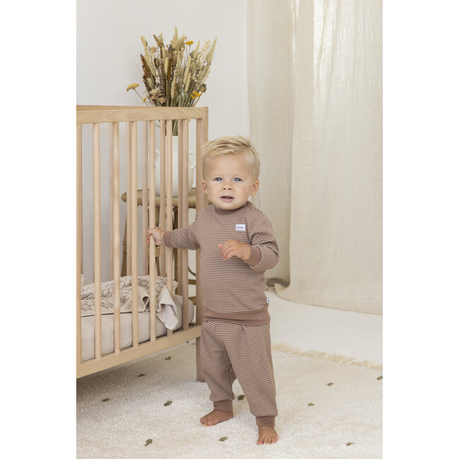 Feetje - Baby Pyjama Wafel - Bruin
