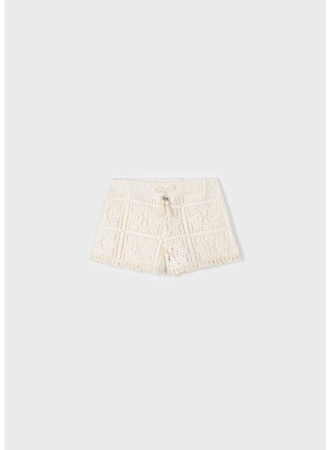 Mayoral - Crochet Knit Shorts - Chickpea