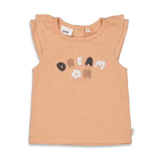 Feetje - T-shirt Perzik - Follow Your Dreams
