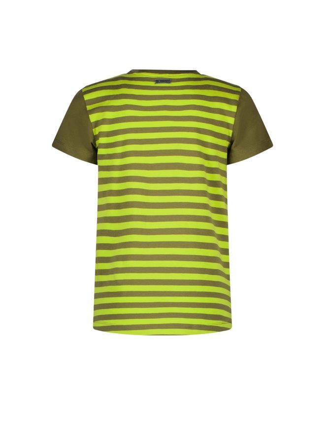 B.Nosy - Shirt Contrast Stripe Backside - Hunter Green