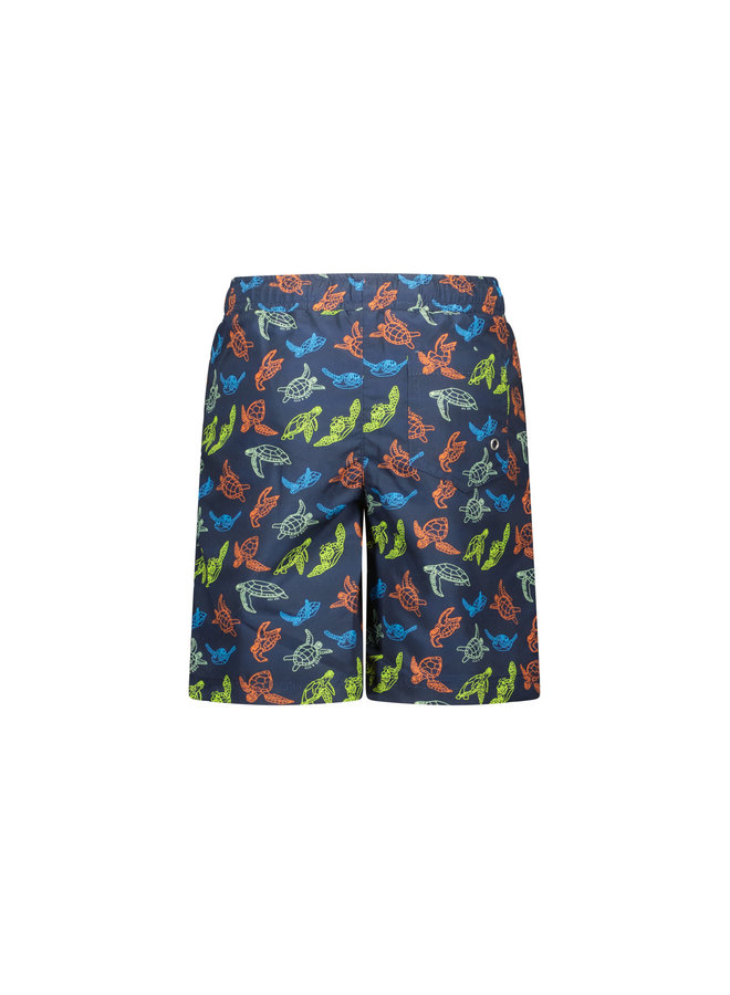 Tygo & Vito - Beachshorts AO Print Turtle - Navy