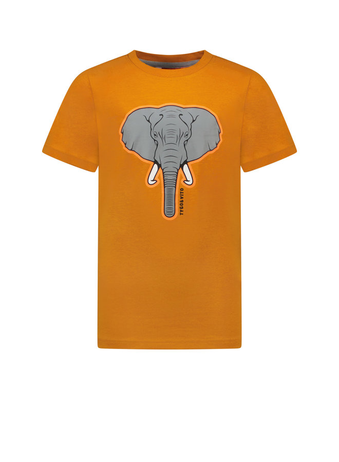 Tygo & Vito - Fancy Shirt Elephant - Golden Yellow