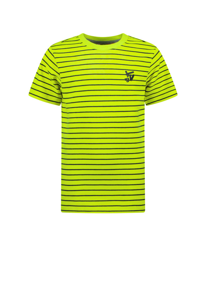 Tygo & Vito - Non Fancy Striped Shirt Embro - Safety Yellow