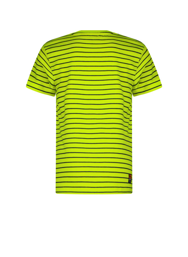 Tygo & Vito - Non Fancy Striped Shirt Embro - Safety Yellow