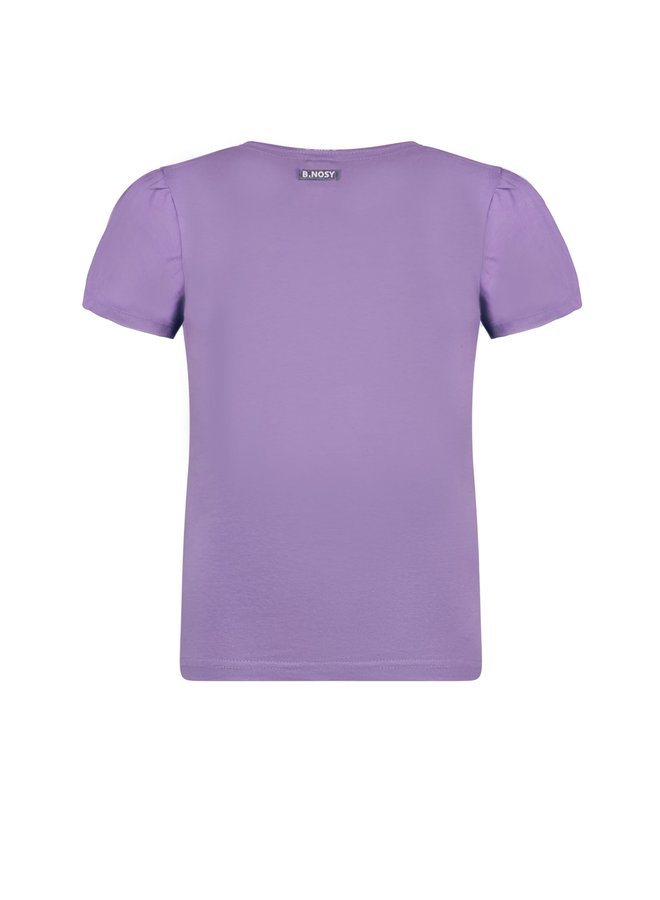 B.Nosy - Shirt Small Elastic Part At Shoulder - Lilac