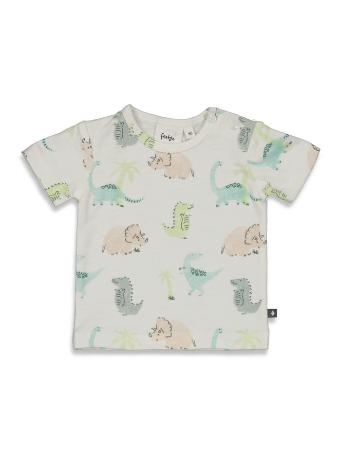 Feetje - T-shirt AOP Offwhite - Cool-A-Saurus