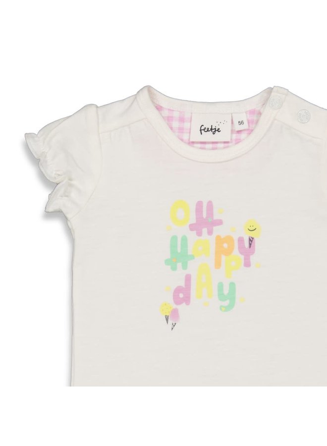 Feetje - T-shirt Offwhite - Cotton Candy