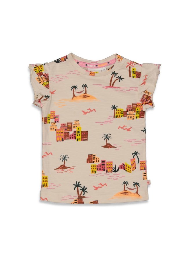 Feetje - T-shirt AOP Offwhite - Sunny Days