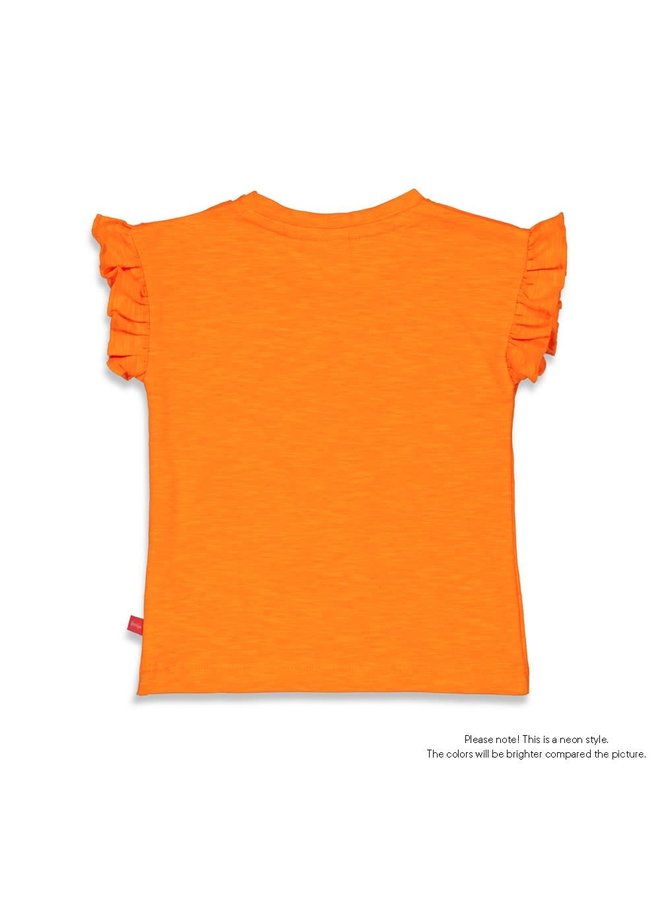 Feetje - T-shirt Neon Oranje - Sunny Days