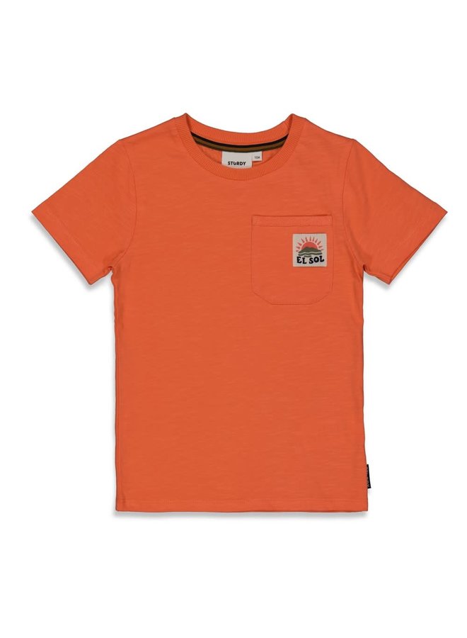 Sturdy - T-shirt Oranje - El Sol