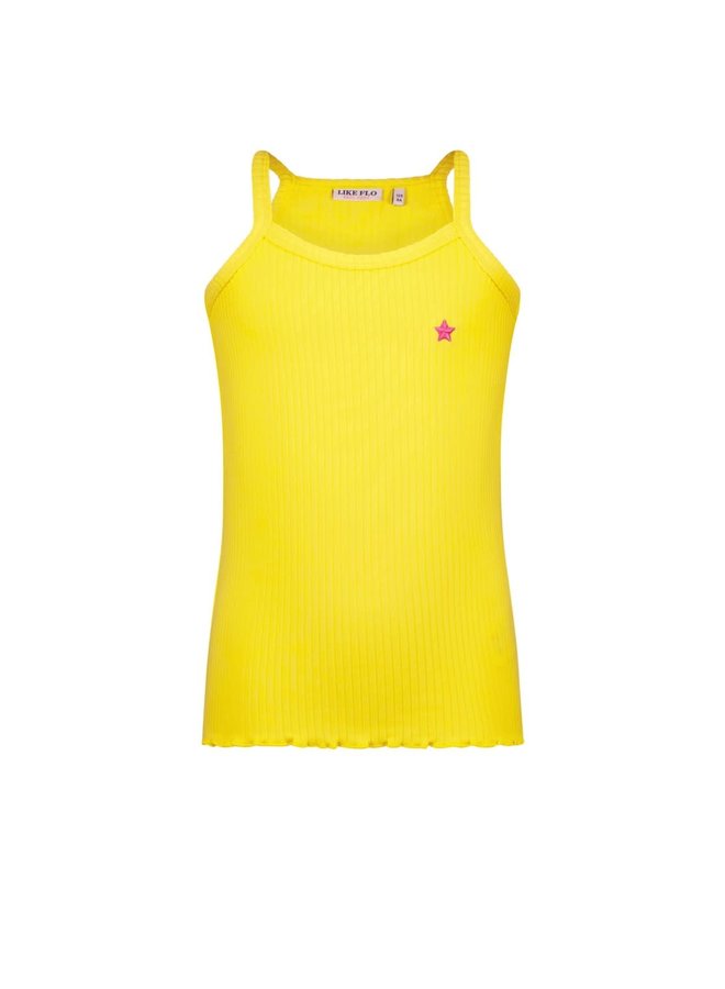 Like Flo - Solid Rib Singlet - Butter