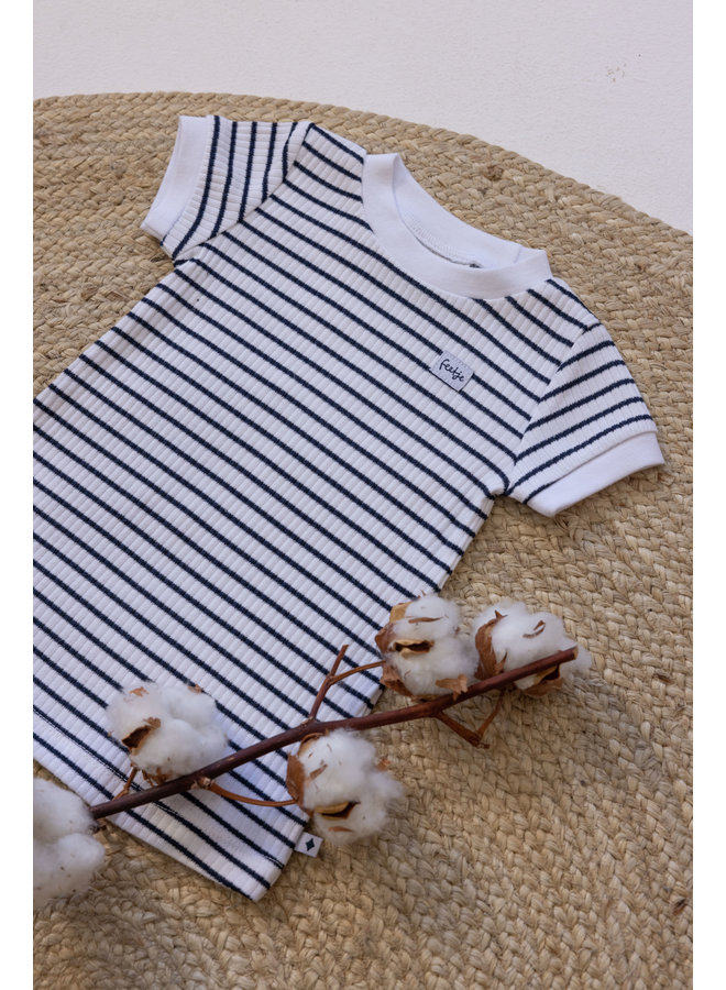Feetje - Baby Nachthemd Pyjama Wafel - Marine