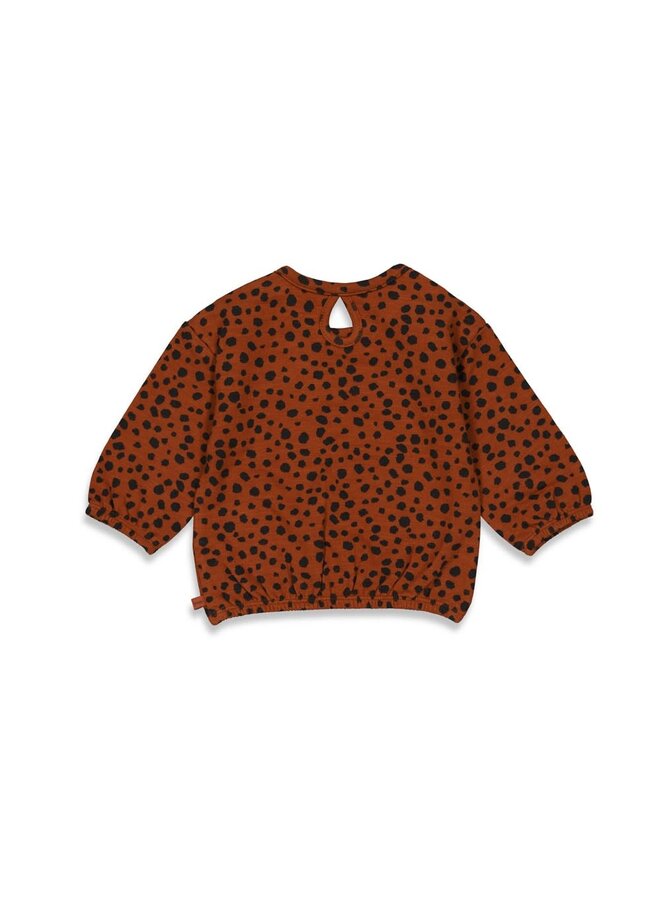 Feetje - Sweater AOP Bruin - Wild