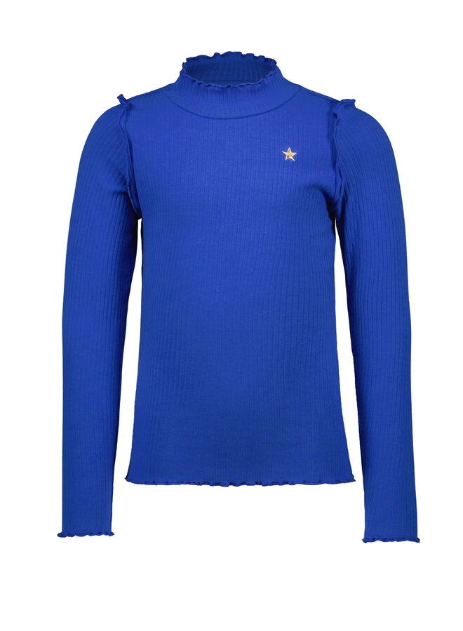 Like Flo - Solid Rib Rollneck - Cobalt