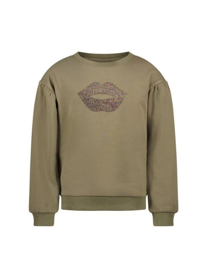 Like Flo - Sweater Crewneck - Army