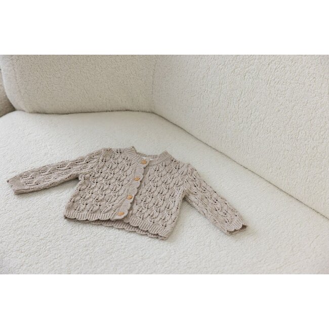 Feetje - Vestje Gebreid Offwhite Melange - Harvest Of Love