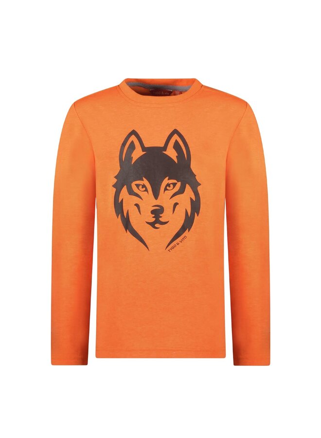 Tygo & Vito - Longsleeve Neon Jim - Orange Clownfish