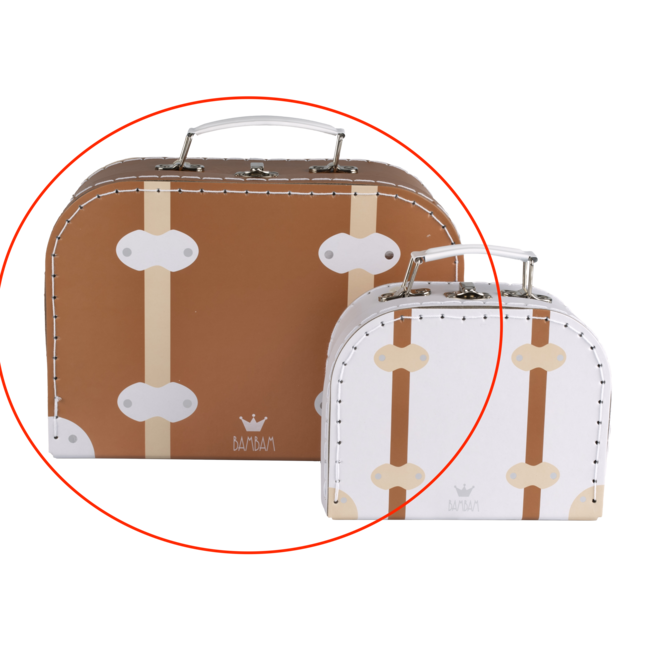 BamBam - Travel suitcase Vintage - Brown Large