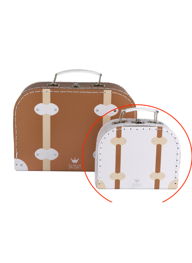 BamBam - Travel suitcase Vintage - White Small
