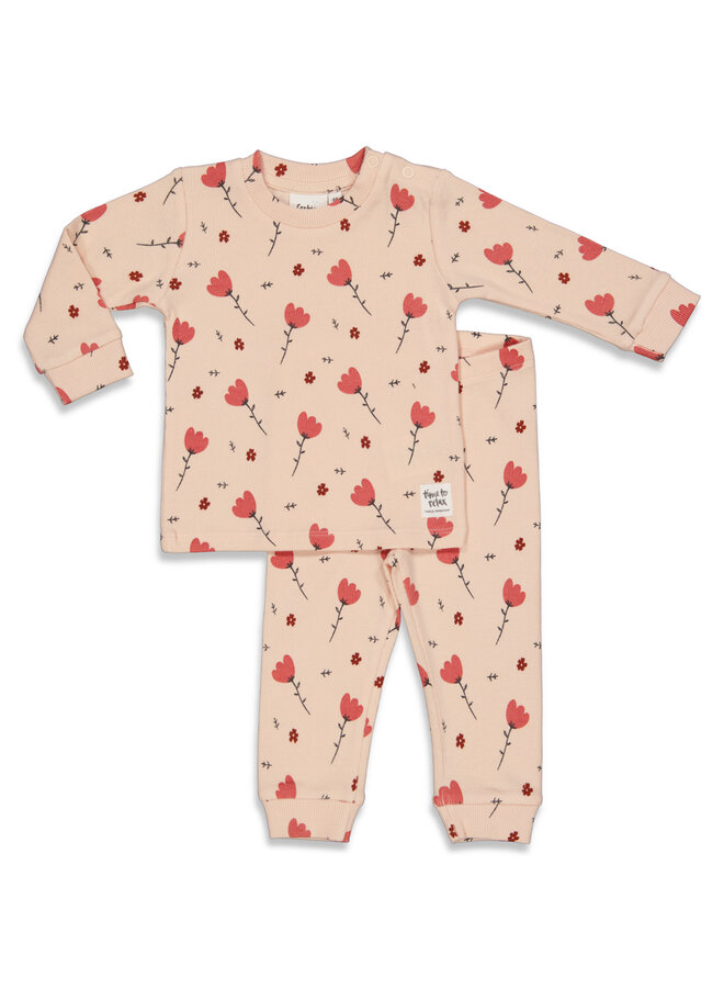 Feetje - Baby Pyjama Beau Bloom Roze - Premium Sleepwear
