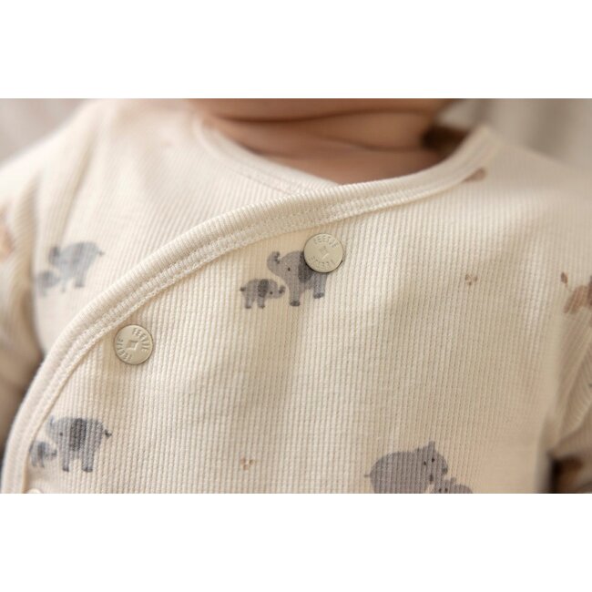 Feetje - Geschenkset Boxpak + Muts AOP Savanne Dieren - Offwhite